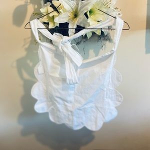 Handmade Vintage White Apron